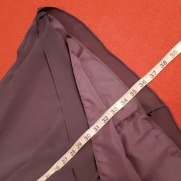 W Too Purple plum one shoulder dress lined sz. 0 Prom Bridesmaid Black Tie - Picture 7 of 9